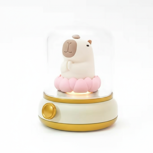 Sand White Capybara Retro Lamp